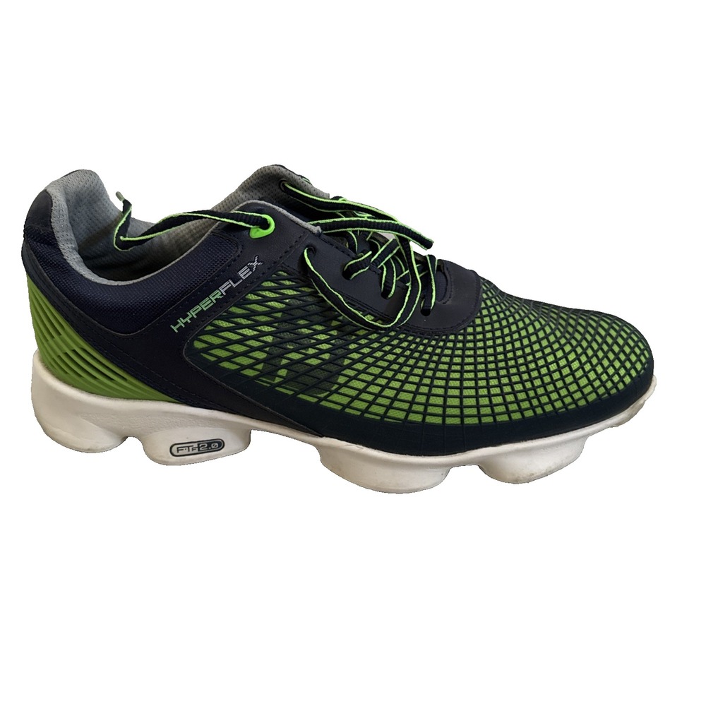 FootJoy Golf Shoes Mens 9.5 HyperFlex Spiked Athletic Performance Green Navy
